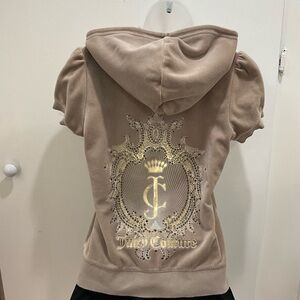 SOLD Juicy Couture Y2k Short Sleeve Zip Up